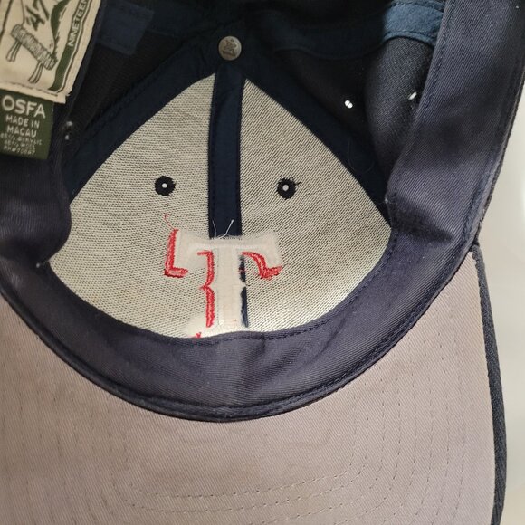 Texas Rangers Ball Cap Black by '47 Twins MLB 1 Size Velcro Strap Great Condtn - Picture 5 of 6